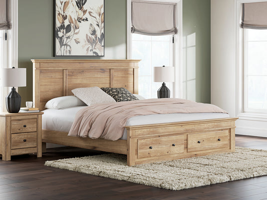 Makidern King Panel Storage Bed