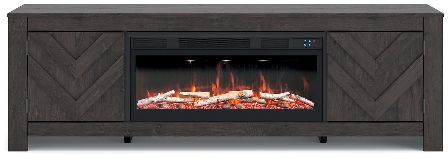 Cayboni 71" TV Stand with Electric Fireplace