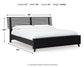 Danziar King Slat Panel Bed, Dresser and Mirror