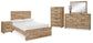 Hyanna Full Panel Storage Bed, Dresser, Mirror, Chest and Nightstand