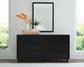 Danziar Queen Slat Panel Bed, Dresser and Mirror