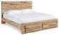 Hyanna King Panel Storage Bed, Dresser, Mirror and Nightstand