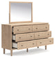 Cielden King Panel Headboard, Dresser, Mirror, Chest and Nightstand