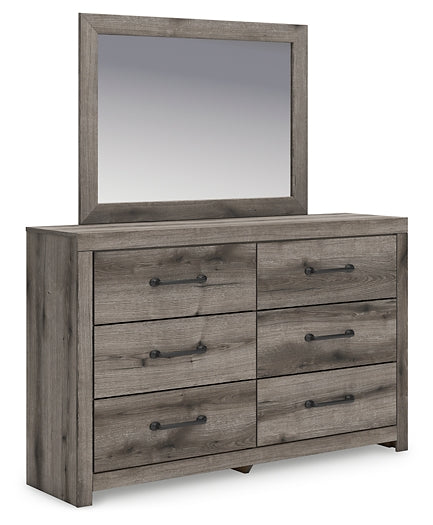 Graystorm Twin Panel Storage Bed, Dresser and Mirror