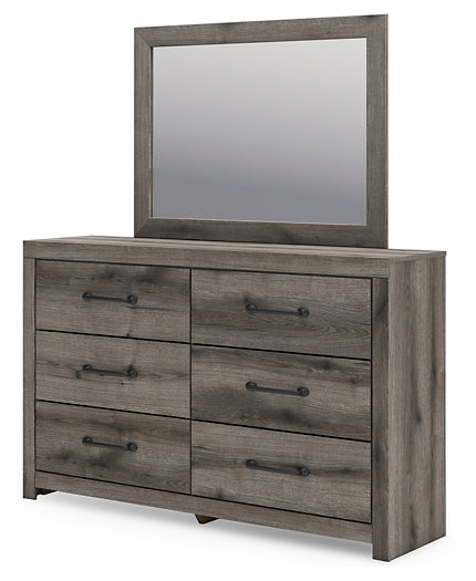 Graystorm Twin Panel Bed with Storage, Dresser, Mirror, Chest and Nightstand