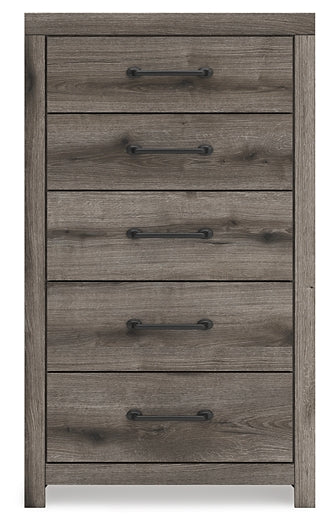 Graystorm Twin Panel Bed with Storage, Dresser, Mirror, Chest and Nightstand