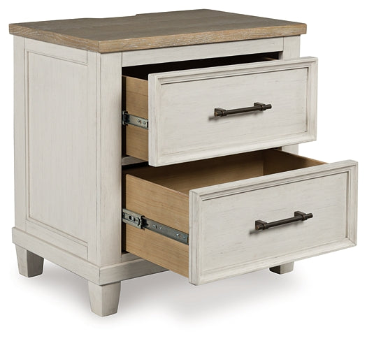 Shaybrock California King Panel Bed, Dresser, Mirror, Chest and Nightstand