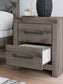 Graystorm King Panel Bed, Dresser, Mirror and Nightstand