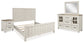 Shaybrock King Panel Bed, Dresser, Mirror and Nightstand