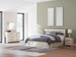 Lawroy King Panel Storage Bed, Dresser, Mirror and Nightstand