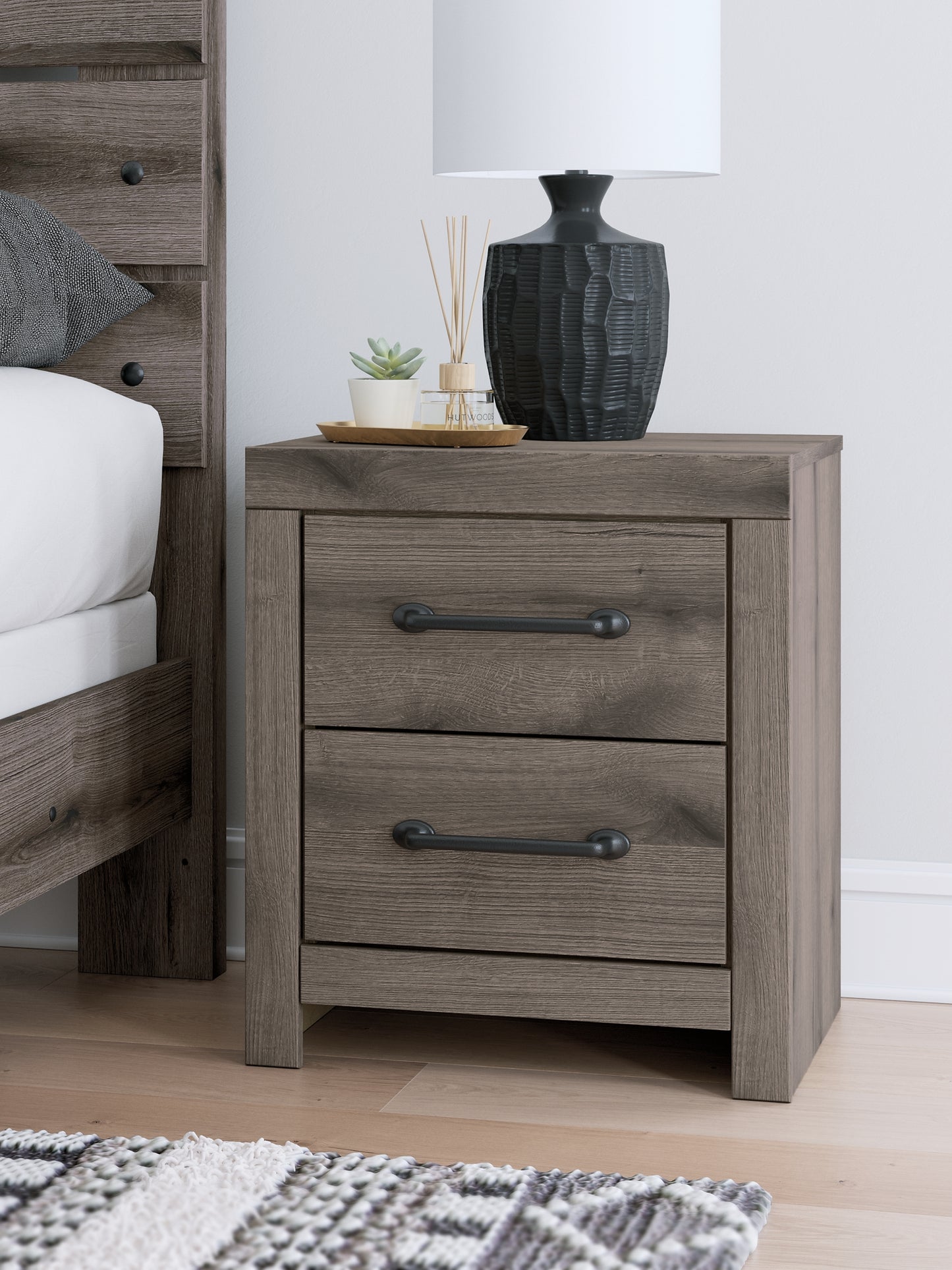 Graystorm Full Panel Bed, Dresser, Mirror and Nightstand