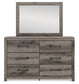 Graystorm Full Panel Bed, Dresser, Mirror, Chest and Nightstand