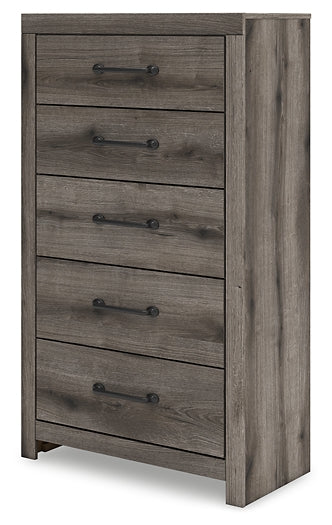 Graystorm Full Panel Bed, Dresser, Mirror, Chest and Nightstand