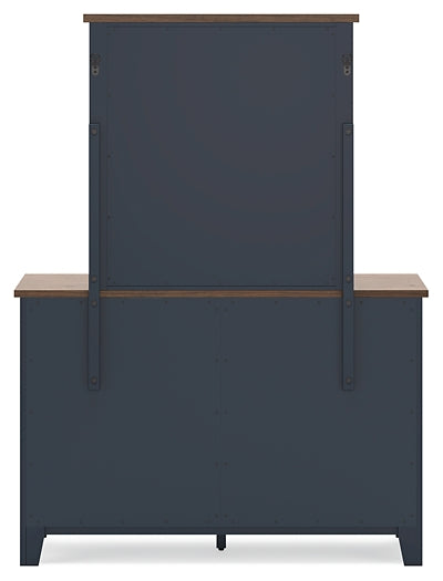 Landocken Twin Panel Headboard, Dresser, Mirror and Nightstand