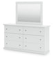 Bostwick Shoals King Panel Bed, Dresser, Mirror and Nightstand