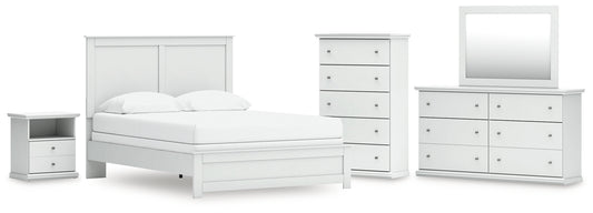 Bostwick Shoals Queen Panel Bed, Dresser, Mirror, Chest and Nightstand