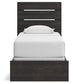 Hollivern Twin Panel Bed, Dresser, Mirror and Nightstand