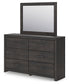 Hollivern Twin Panel Bed, Dresser, Mirror and Nightstand