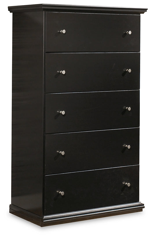 Maribel Full Panel Bed, Dresser, Mirror, Chest and Nightstand