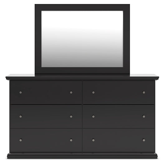 Maribel King Panel Bed, Dresser, Mirror and Nightstand