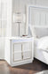Chalanna California King Upholstered Storage Bed, Dresser, Mirror, Chest and Nightstand