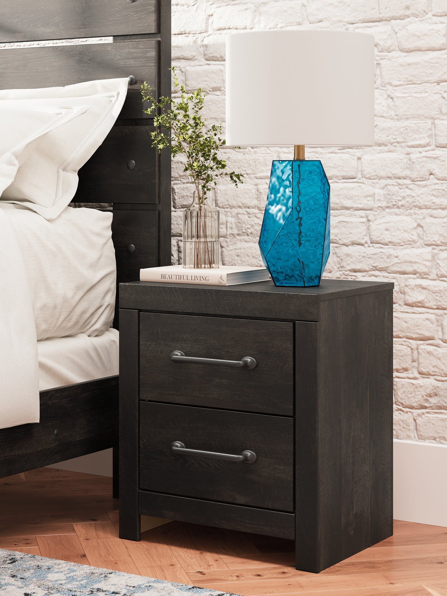 Hollivern Full Panel Bed with Storage, Dresser, Mirror and Nightstand