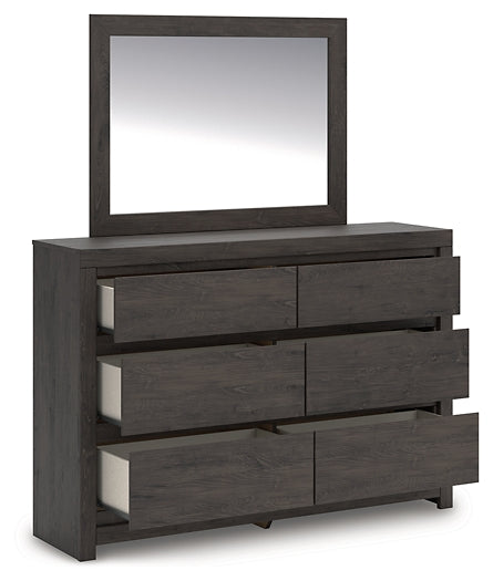 Fraluna King Panel Bed, Dresser and Mirror