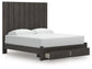 Fraluna King Panel Storage Bed, Dresser, Mirror and Nightstand
