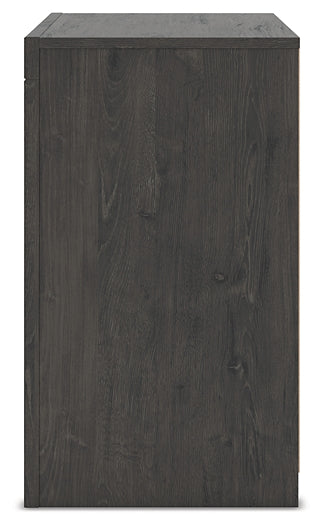 Fraluna King Panel Storage Bed, Dresser, Mirror and Nightstand