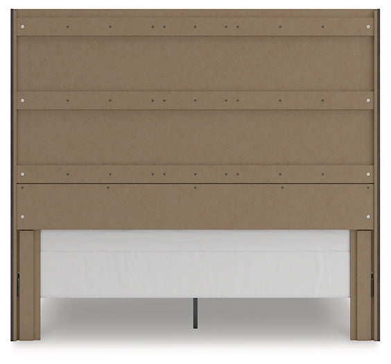 Fraluna King Panel Storage Bed, Dresser, Mirror, Chest and Nightstand