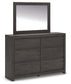 Fraluna King Panel Bed, Dresser, Mirror, Chest and Nightstand