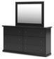 Maribel King Panel Bed, Dresser, Mirror, Chest and Nightstand