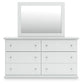 Bostwick Shoals Twin Panel Bed, Dresser and Mirror