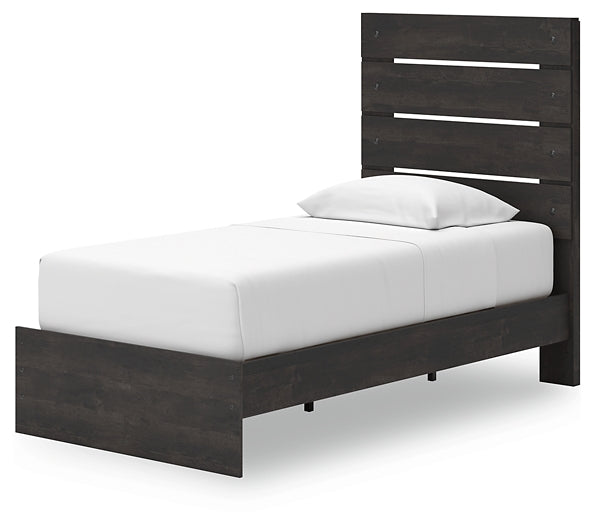 Hollivern Twin Panel Storage Bed, Dresser and Mirror