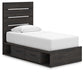 Hollivern Twin Panel Storage Bed, Dresser and Mirror