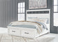 Ashbryn King Panel Storage Bed, Dresser and Mirror