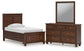 Danabrin Twin Panel Storage Bed, Dresser and Mirror