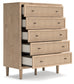 Cielden California King Upholstered Bed with Roll Slats, Dresser, Mirror, Chest and Nightstand