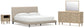 Cielden King Upholstered Bed with Roll Slats, Dresser, Mirror and Nightstand
