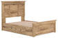 Makidern Full Panel Storage Bed