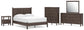 Pamytta Queen Panel Platform Bed, Dresser, Mirror, Chest and Nightstand