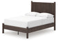 Pamytta Full Panel Platform Bed, Dresser and Mirror