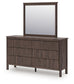 Pamytta King Panel Bed, Dresser, Mirror and Nightstand