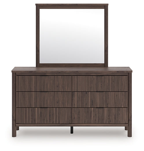 Pamytta Queen Panel Bed, Dresser and Mirror