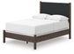 Pamytta Full Upholstered Panel Bed, Dresser, Mirror and Nightstand