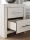 Zuraleus King Upholstered Panel Platform Storage Bed, Dresser, Mirror and Nightstand