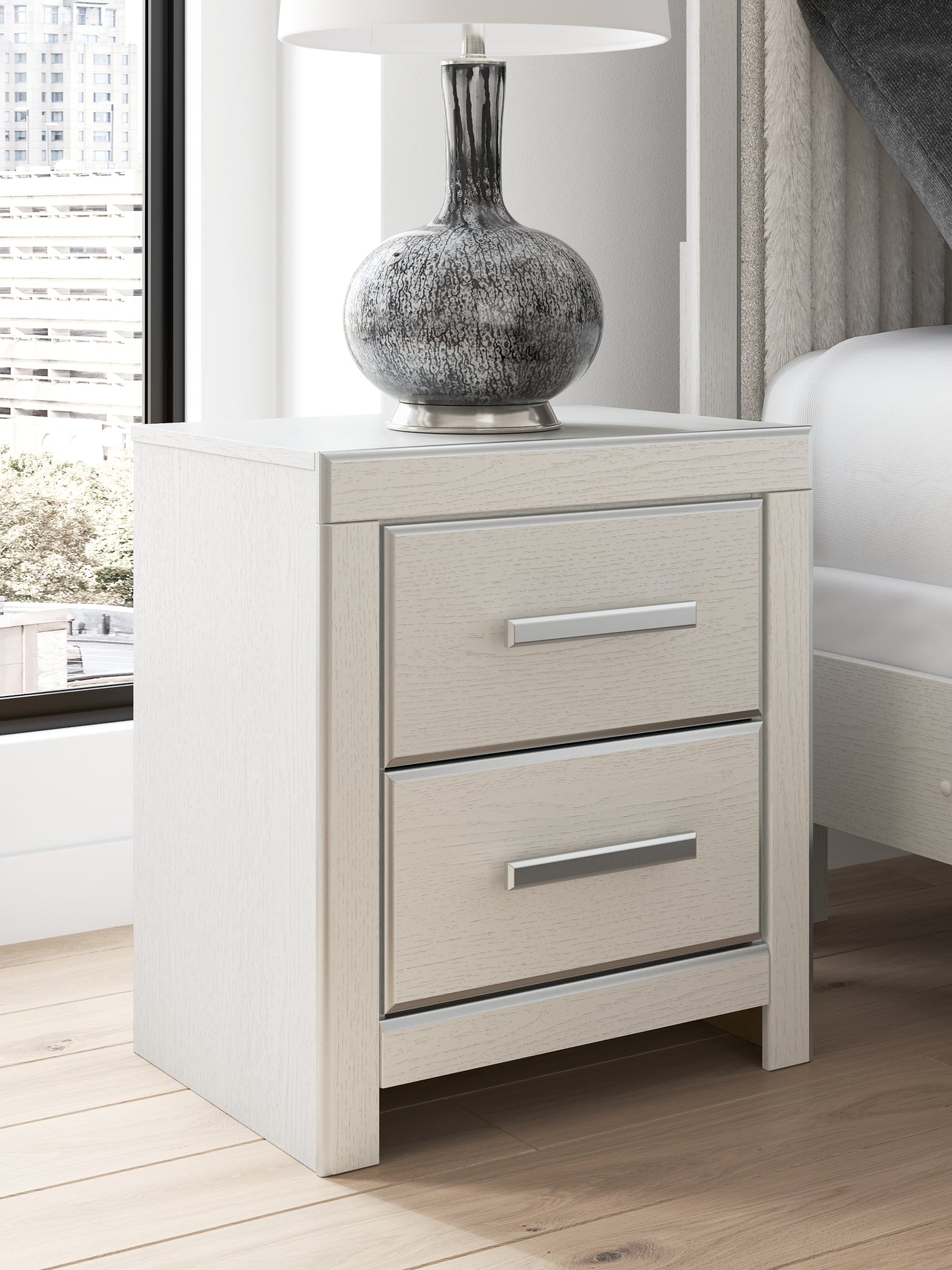 Zuraleus King Upholstered Bed, Dresser, Mirror and Nightstand