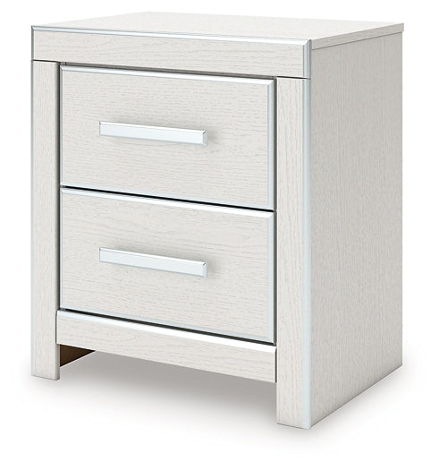 Zuraleus King Upholstered Panel Platform Bed, Dresser, Mirror, Chest and Nightstand