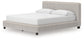 Zuraleus California King Upholstered Bed, Dresser, Mirror and Nightstand