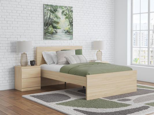 Onita Full Panel Platform Bed with 1 Side Storage